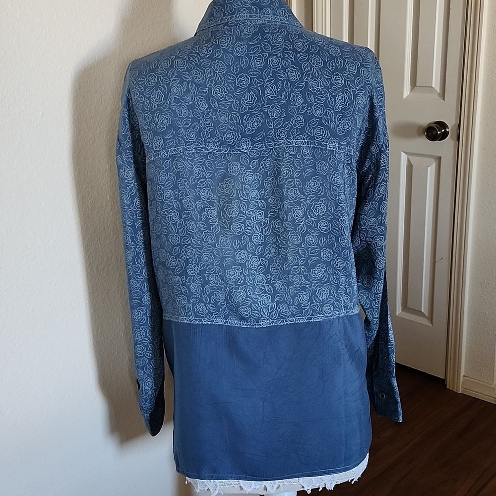 Johnny Was Button Down Tunic Top - image 3